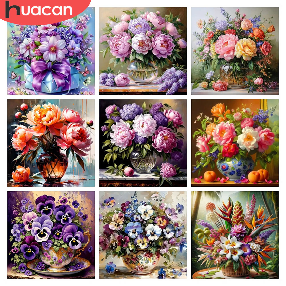 Resin Art Rose - HUACAN 5D Diamond Mosaic Lukisan Bunga