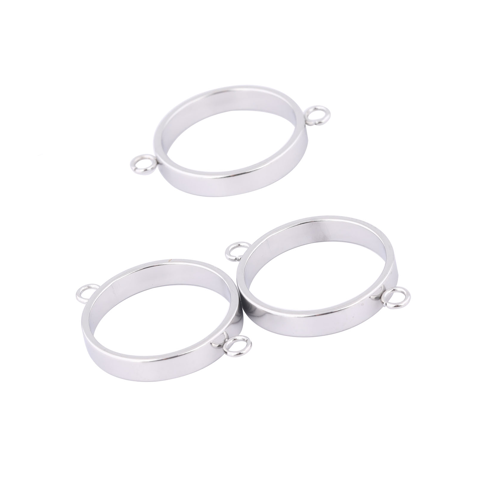Resin Art Diy Kit - 10 buah gelang Bezel terbuka baja