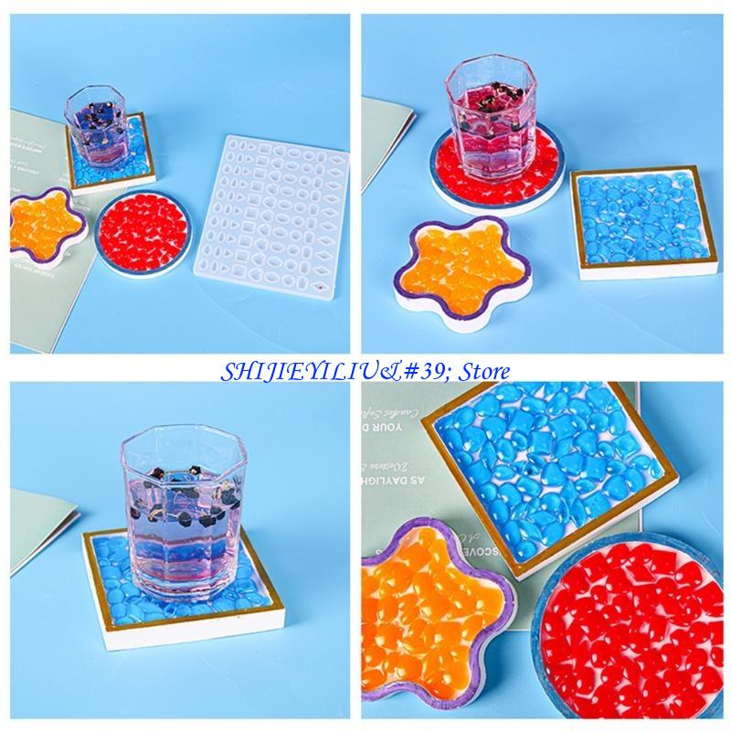 Coaster Mold Square - E21F Cetakan Tatakan untuk Pengecoran Resin