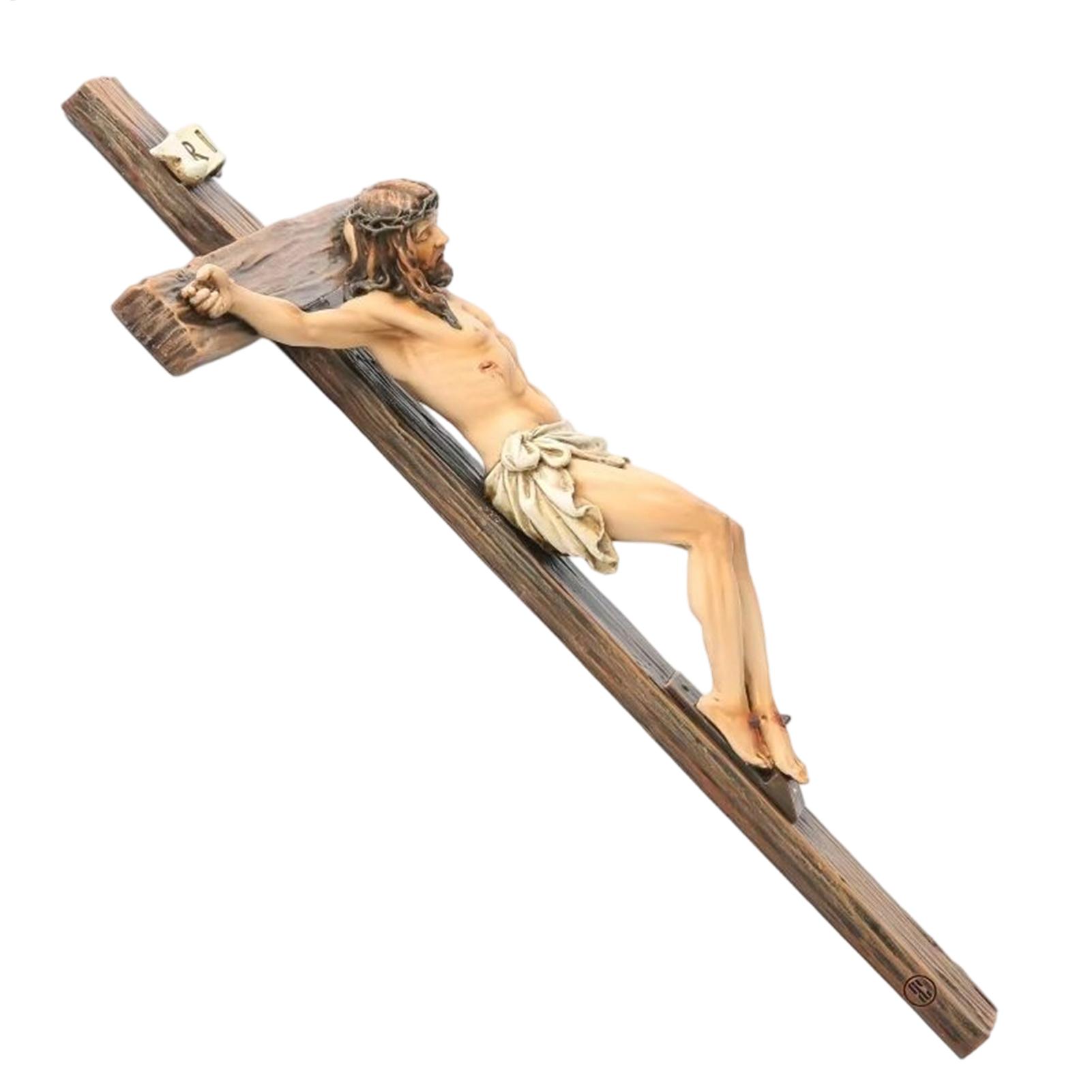 Resin Art Sculptures - Patung Yesus Lukis Tangan 9,6 inci,