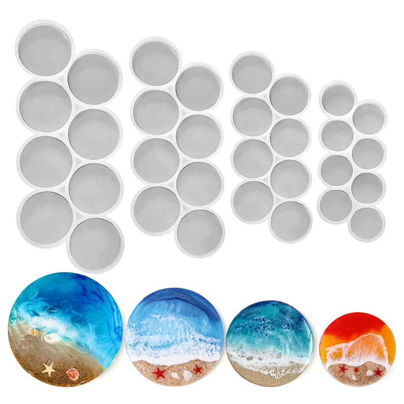 Resin Art Tools - Cetakan Silikon Bulat Lingkaran 1,25-2 inci