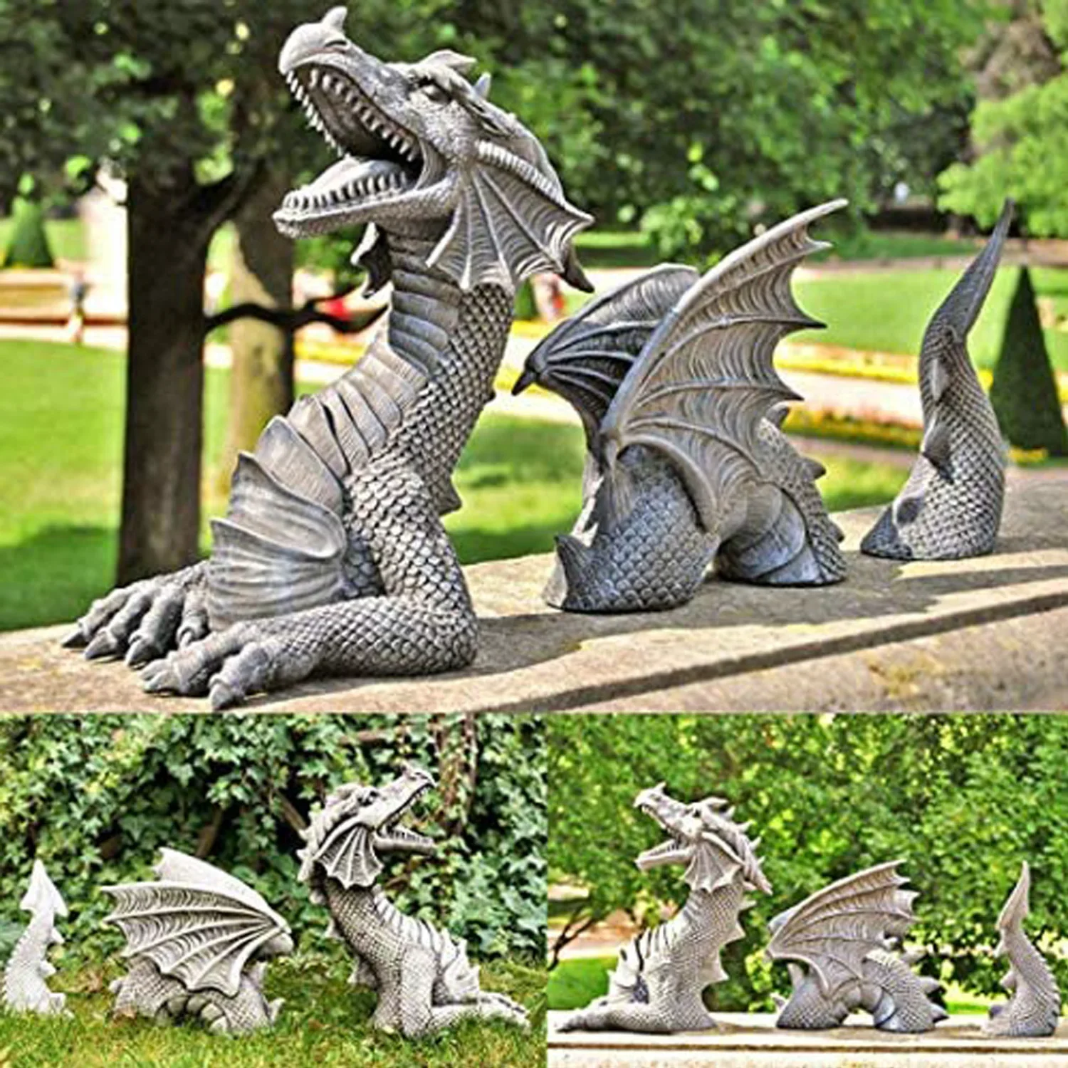 Resin Art Sculptures - Patung Naga Resin raksasa patung rumput