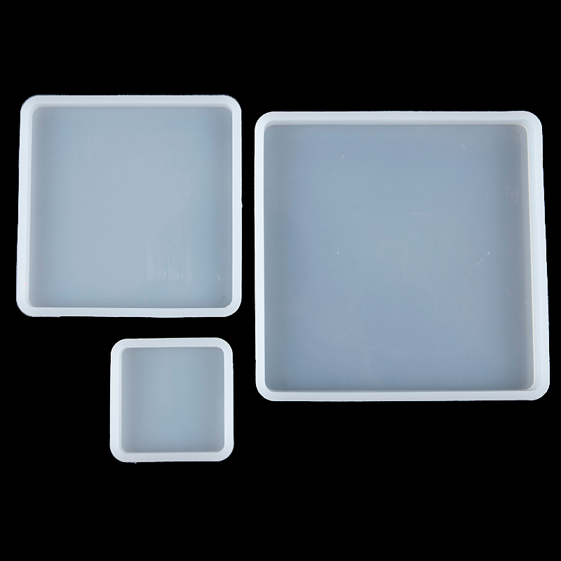 Coaster Mold Square - Cetakan Silikon Persegi untuk Resin Epoxy
