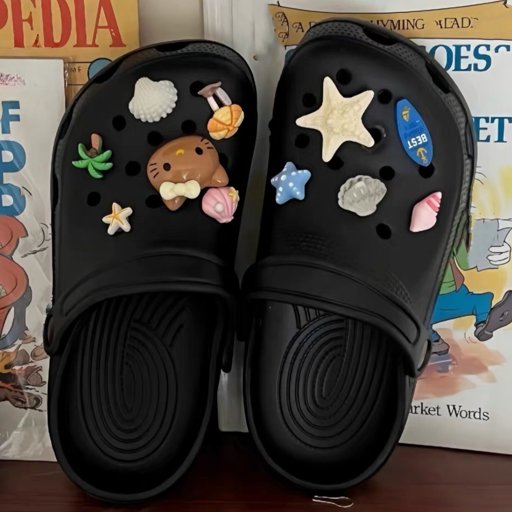 Resin Art Beach Theme - Hiasan Sepatu Resin Tema Pantai Musim