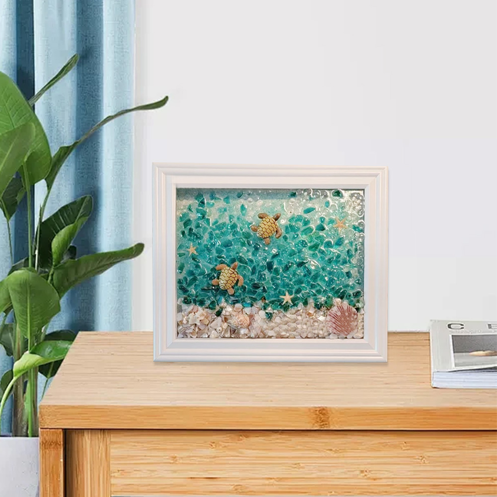 Resin Art Beach Theme - Kit Seni Kaca Laut, Kit Seni
