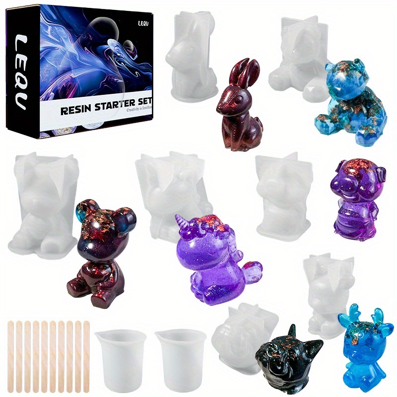 Resin Art Tools - 19pcs Set Cetakan Resin, Cocok untuk