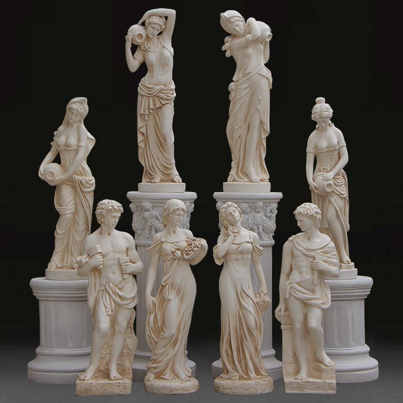 Resin Art Sculptures - Patung gipsum ornamen seni figur retro