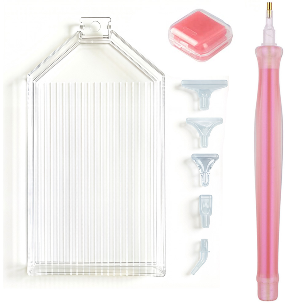 Resin Art Gel - Set Peralatan Lukis Berlian, Tray Penyimpanan,