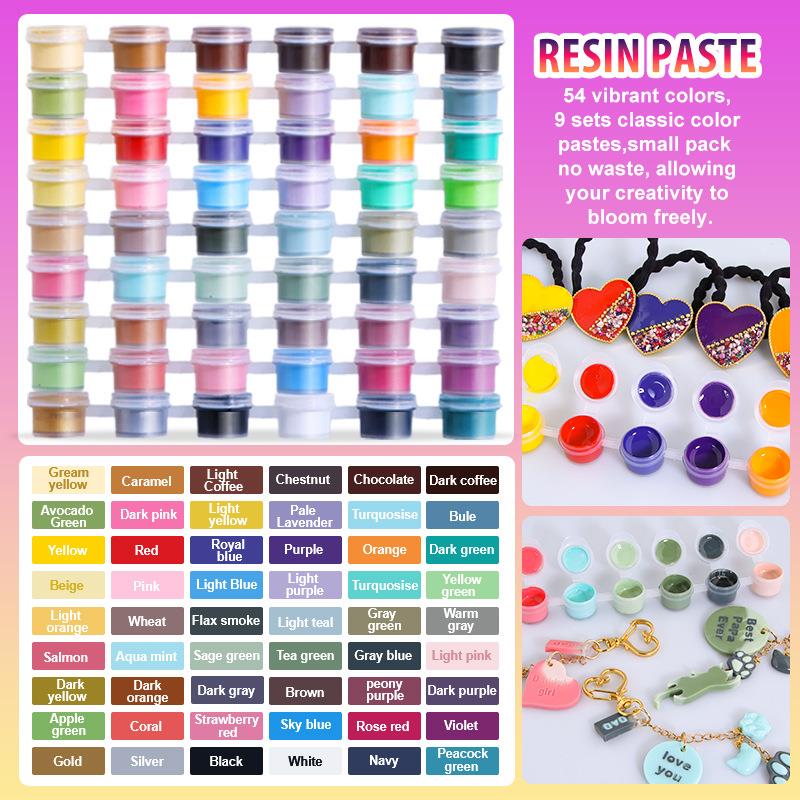 Resin Color Paste - 6 Warna/Set Pigmen Pasta UV Resin