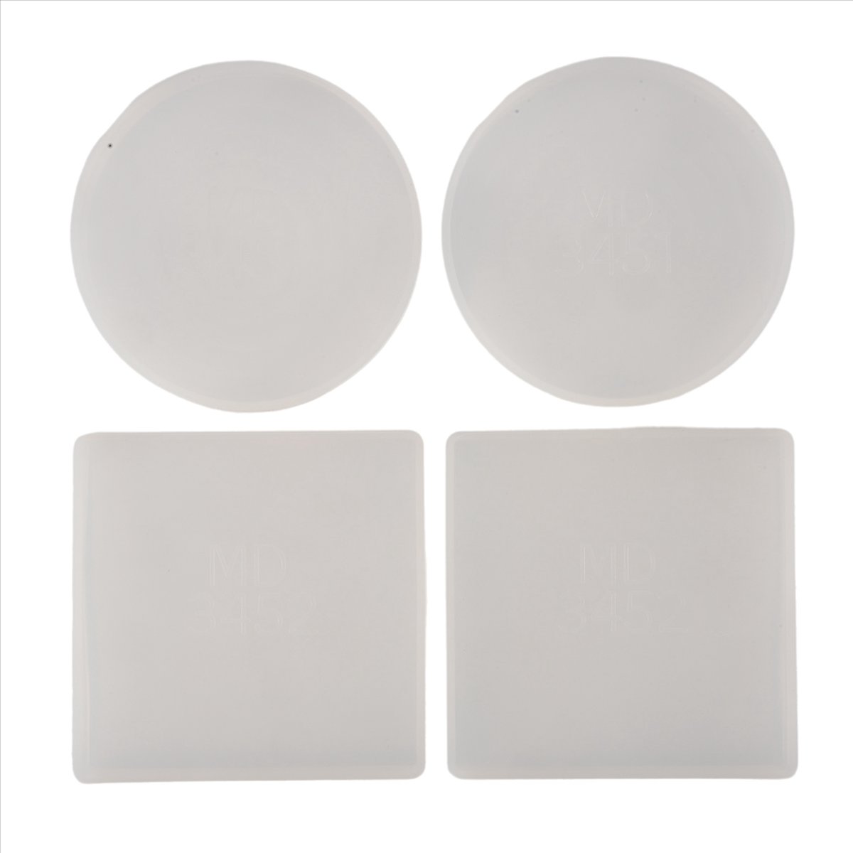 Coaster Mold Square - ABNH 4 Paket Cetakan Silikon Bentuk