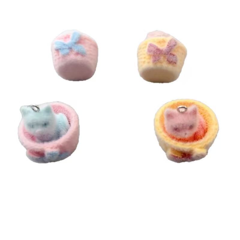 4 buah liontin kucing resin 3D - Resin Art Diy Kit ulasan dan harga