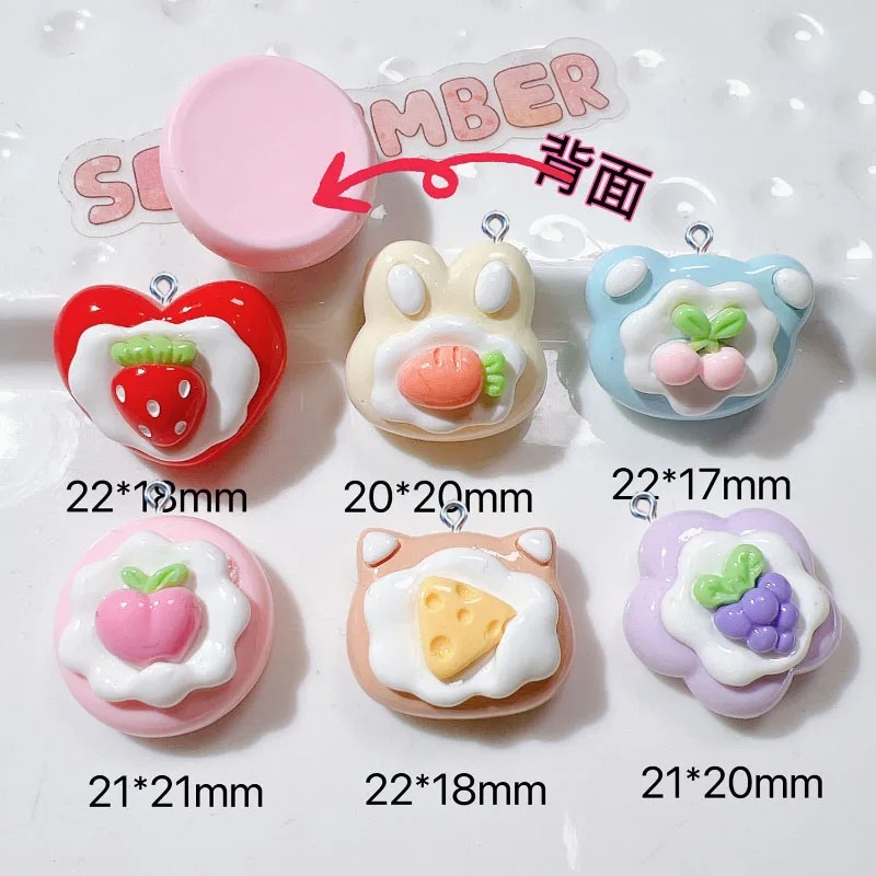 10 Buah Liontin Resin Kue Buah - Resin Art Diy Kit ulasan dan harga