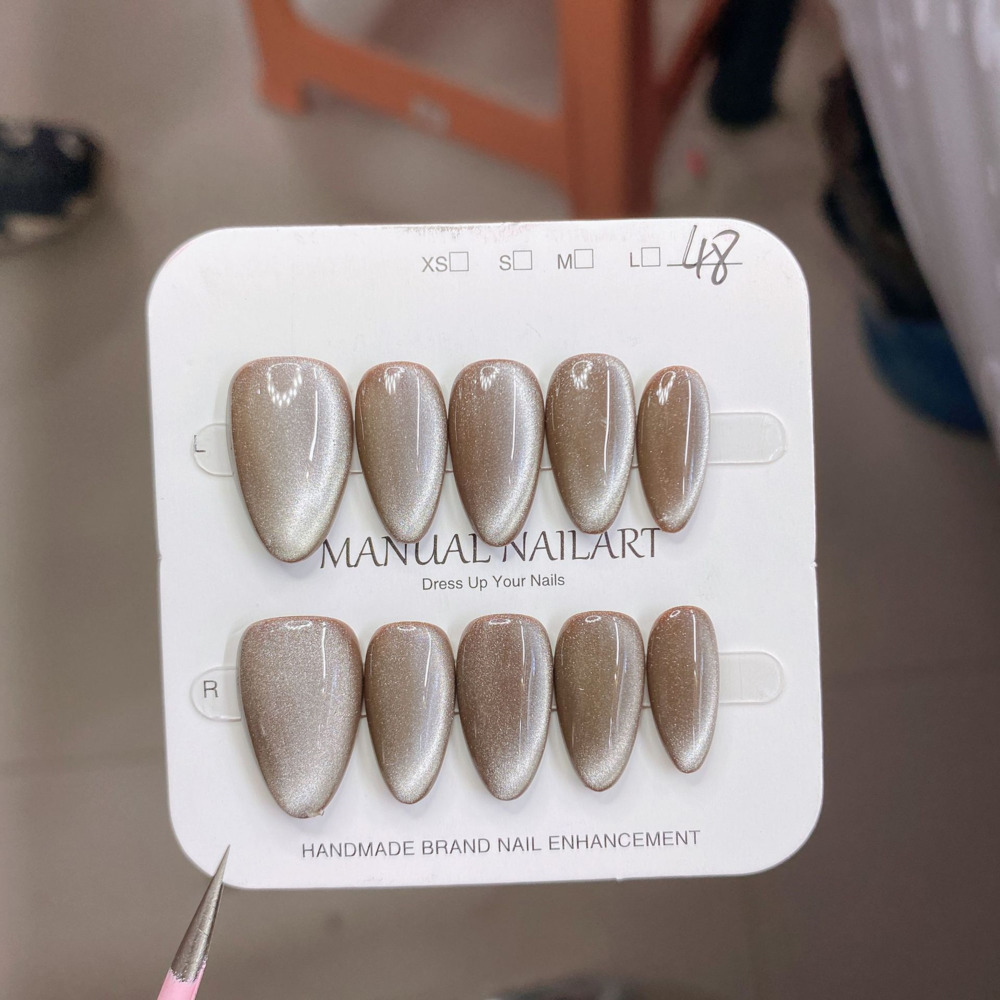 10pc Kuku Palsu Bentuk Almond  - Resin Art Gel ulasan dan harga