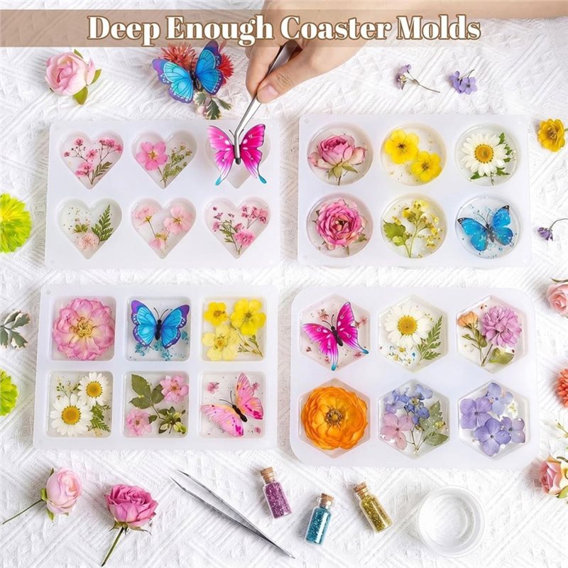Cetakan Resin FYBL 4 Inci Bula - Coaster Mold Square ulasan dan harga