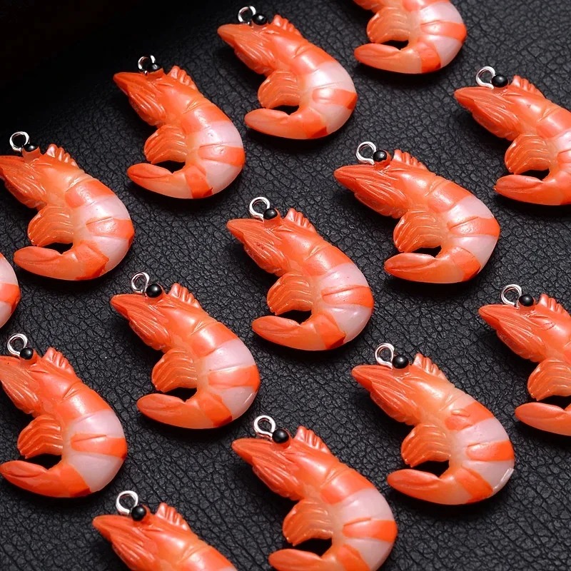 10 Buah Liontin Udang Lobster  - Resin Art Diy Kit ulasan dan harga