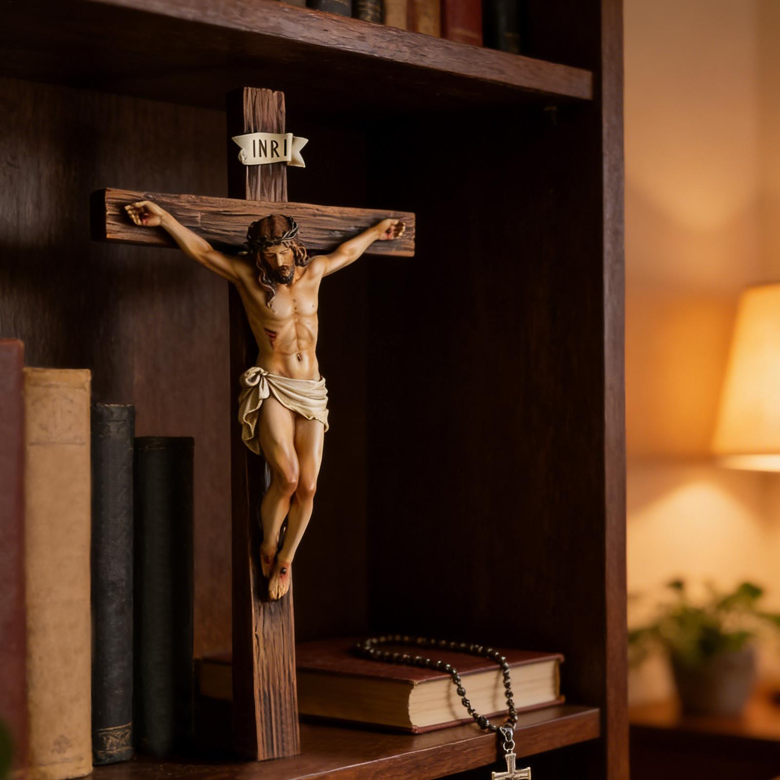 Patung Yesus Lukis Tangan 9,6  - Resin Art Sculptures ulasan dan harga