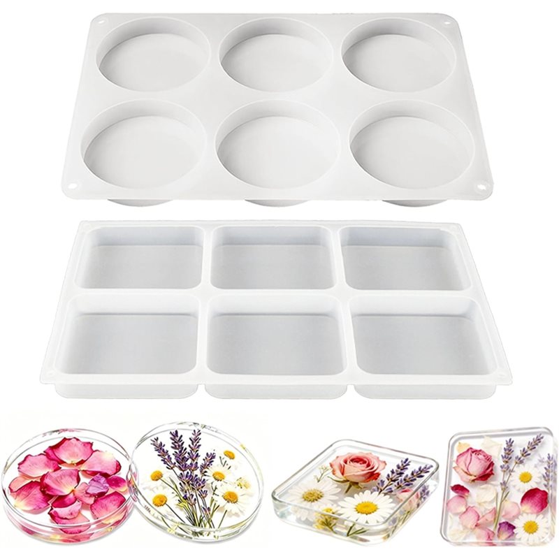 Cetakan Resin Coaster Silikon  - Coaster Mold Square ulasan dan harga