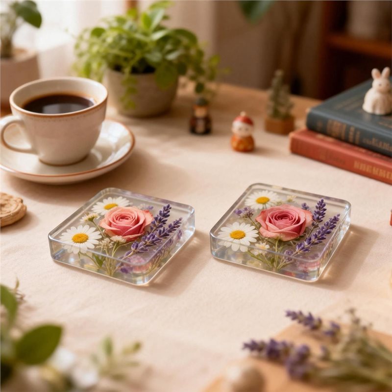 Cetakan Resin Coaster Silikon  - Coaster Mold Square ulasan dan harga