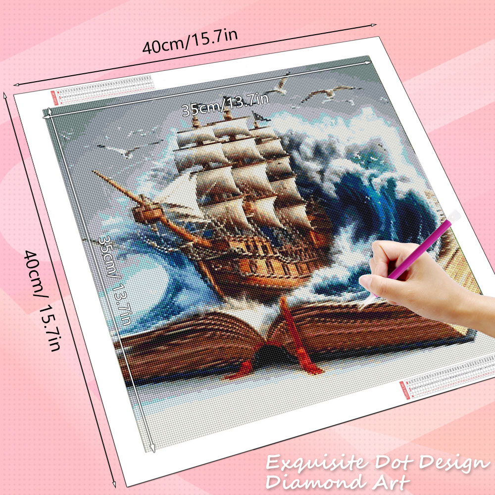 HUACAN Diamond Mosaic 5d Peman - Resin Art Guide Book ulasan dan harga