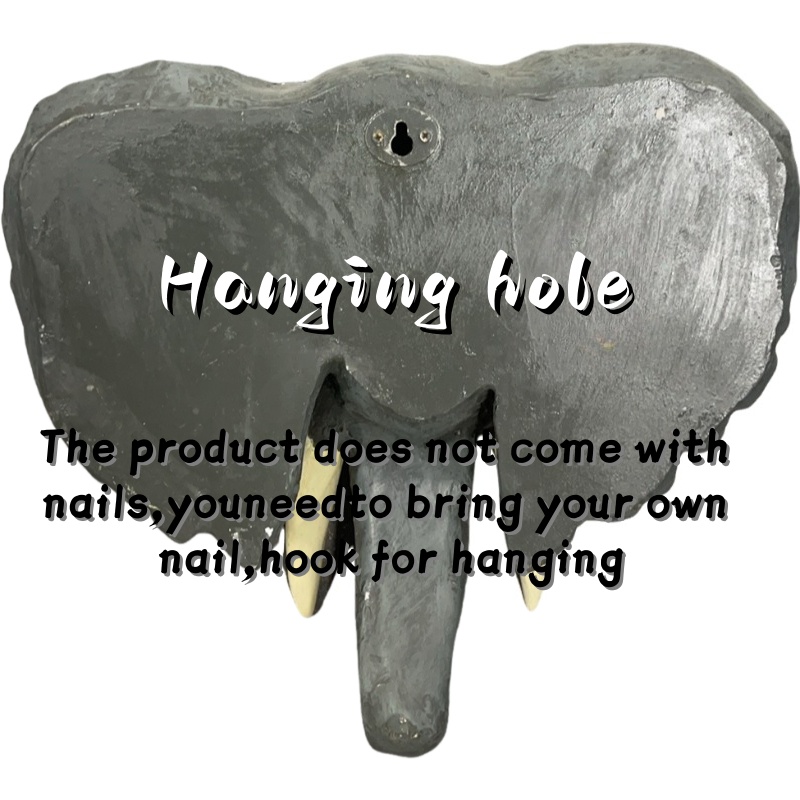 Patung Dinding Kepala Gajah Af - Resin Art Sculptures ulasan dan harga