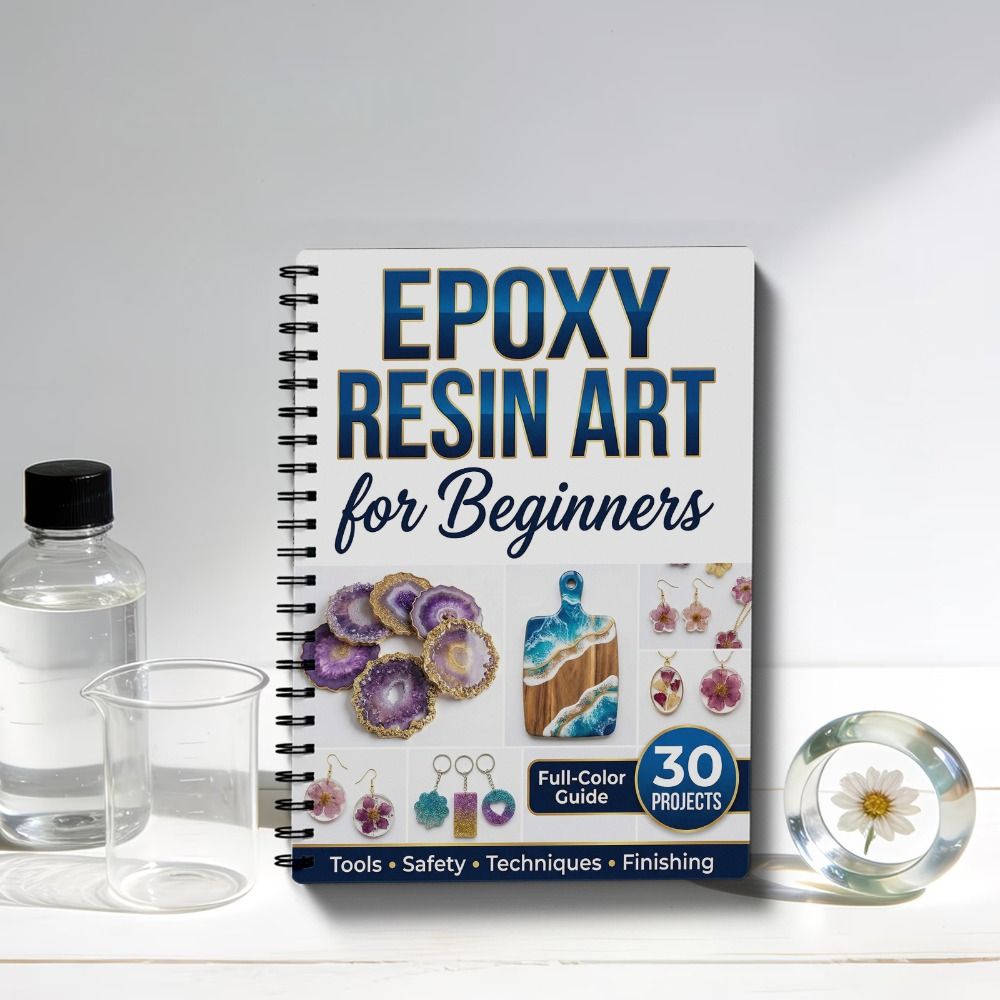 Buku Panduan Seni Resin Epoxy  - Resin Art Guide Book ulasan dan harga