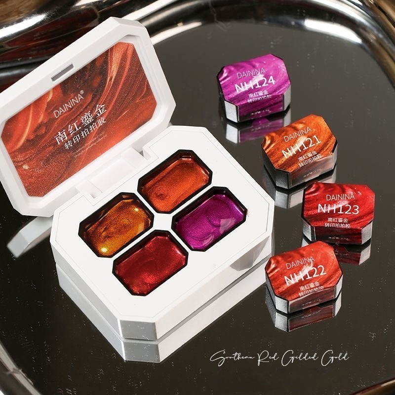 4 Warna Cat Kuku Gel Pat Paint - Resin Color Paste ulasan dan harga