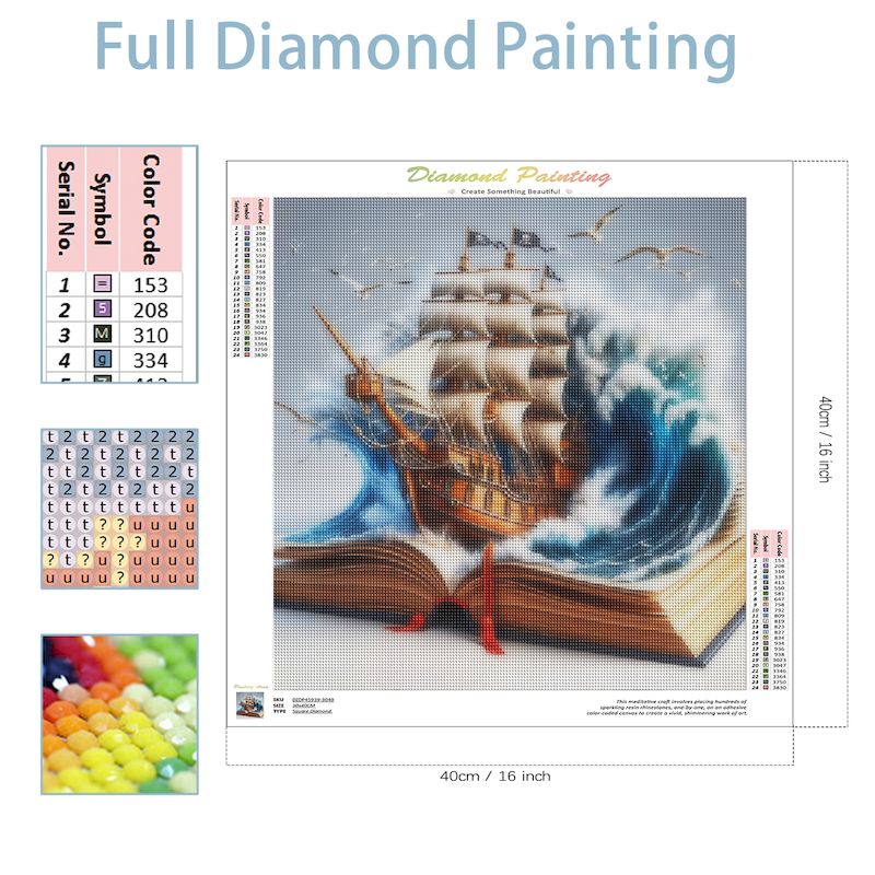 SDOYUNO Kit lanskap buku mosai - Resin Art Guide Book ulasan dan harga