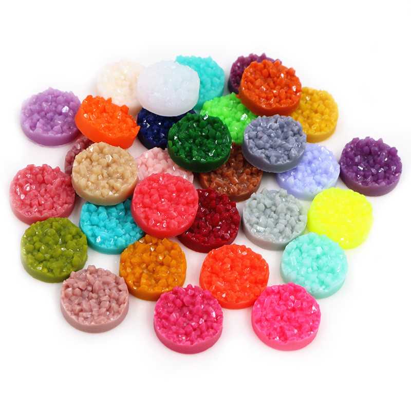 40 Buah Resin Druzy Cabochons  - Resin Art Diy Kit ulasan dan harga