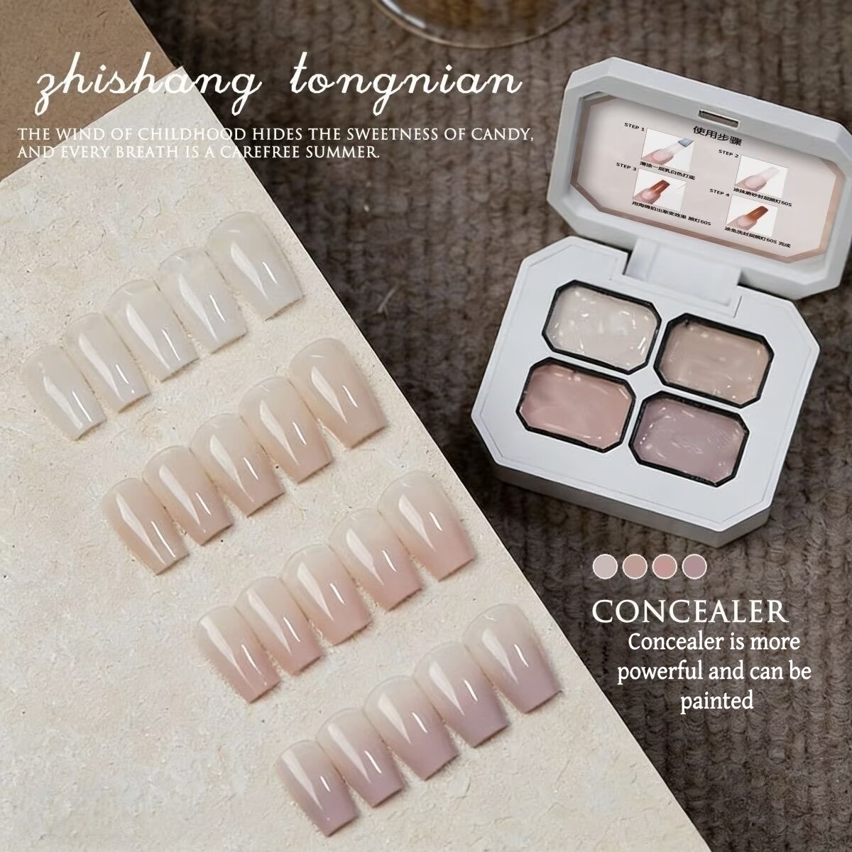4 Warna Concealer Gel Lukis Gr - Resin Art Gel ulasan dan harga