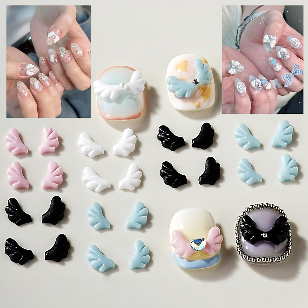 100pcs Hiasan Kuku Sayap Campu - Resin Art Workshop ulasan dan harga