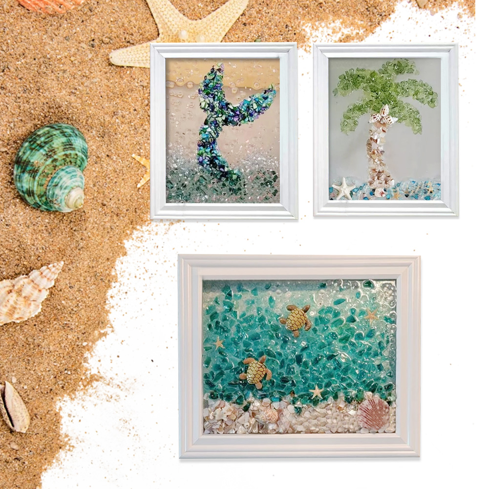 Kit Seni Kaca Laut, Kit Seni & - Resin Art Beach Theme ulasan dan harga