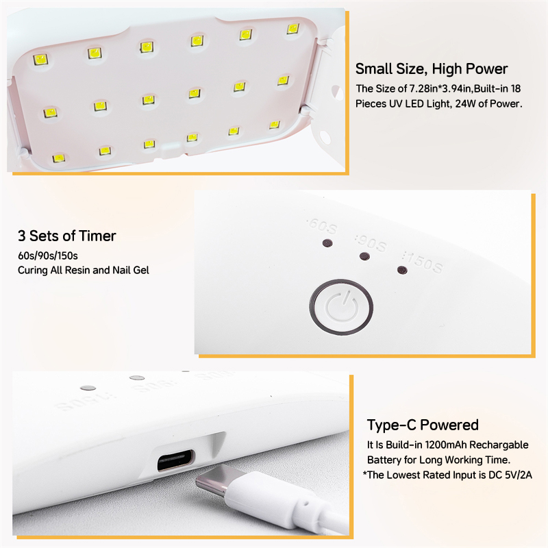 Lampu LED UV isi ulang USB 24W - Resin Color Paste ulasan dan harga