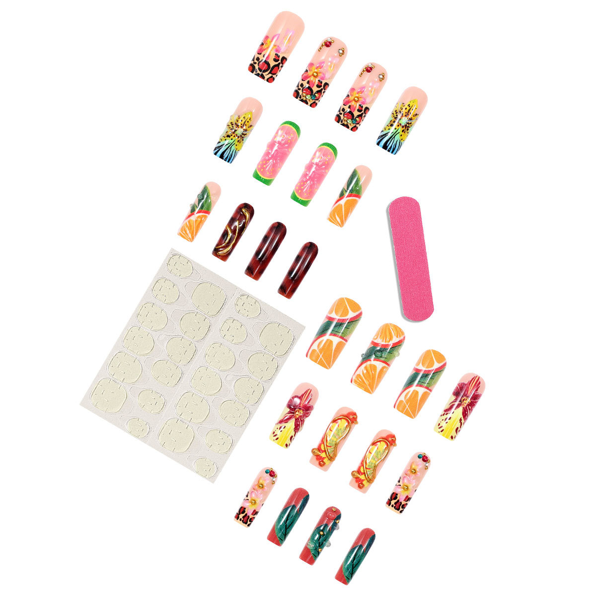 24Pcs Kuku Palsu Buatan Mesin  - Resin Art Machine ulasan dan harga