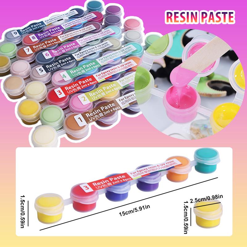 6 Warna/Set Pigmen Pasta UV Re - Resin Color Paste ulasan dan harga