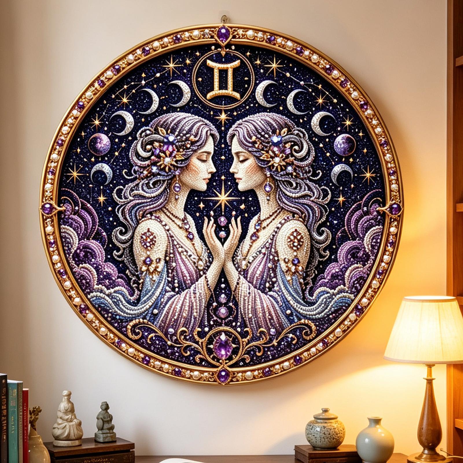 12 Zodiak Mutiara Kit Seni Mut - Resin Art Kit ulasan dan harga