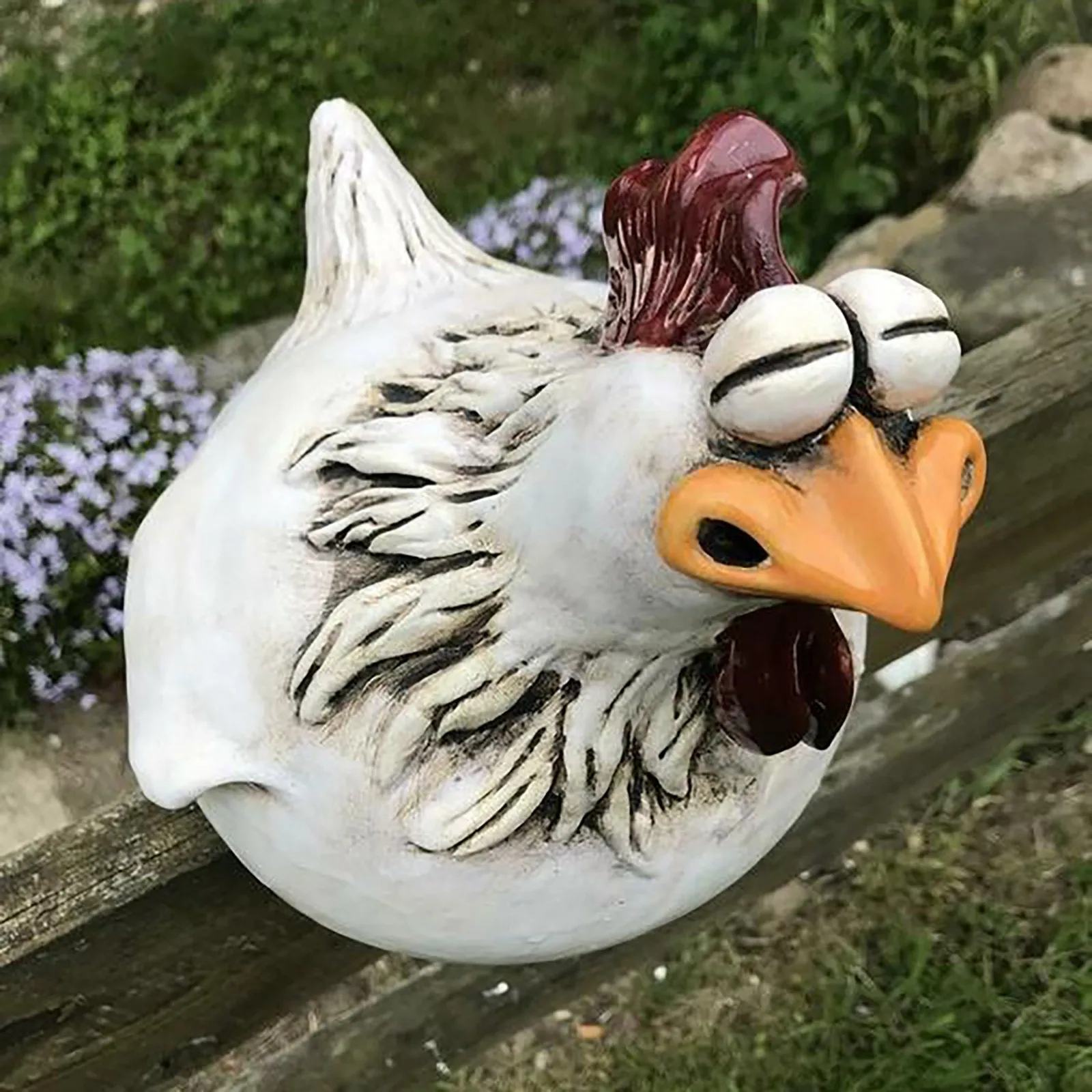 Dekorasi pagar ayam lucu, patu - Resin Art Sculptures ulasan dan harga