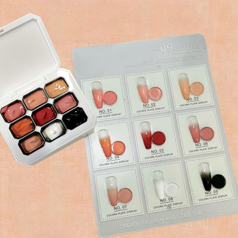 1pc Solid 9-grid Nail Patting  - Resin Art Gel ulasan dan harga