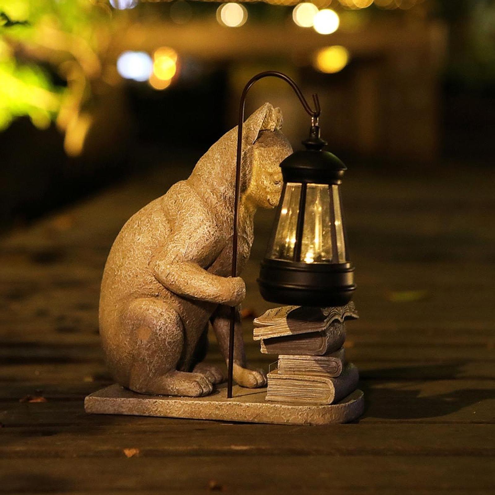 Patung Mini Taman Surya Lampu  - Resin Art Sculptures ulasan dan harga