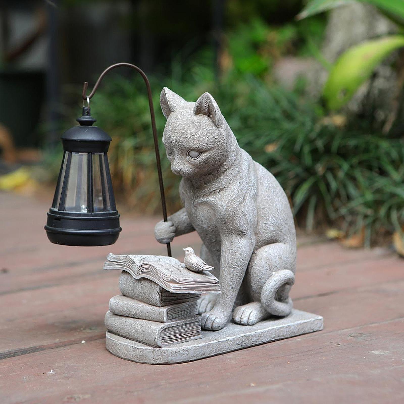 Patung Mini Taman Surya Lampu  - Resin Art Sculptures ulasan dan harga