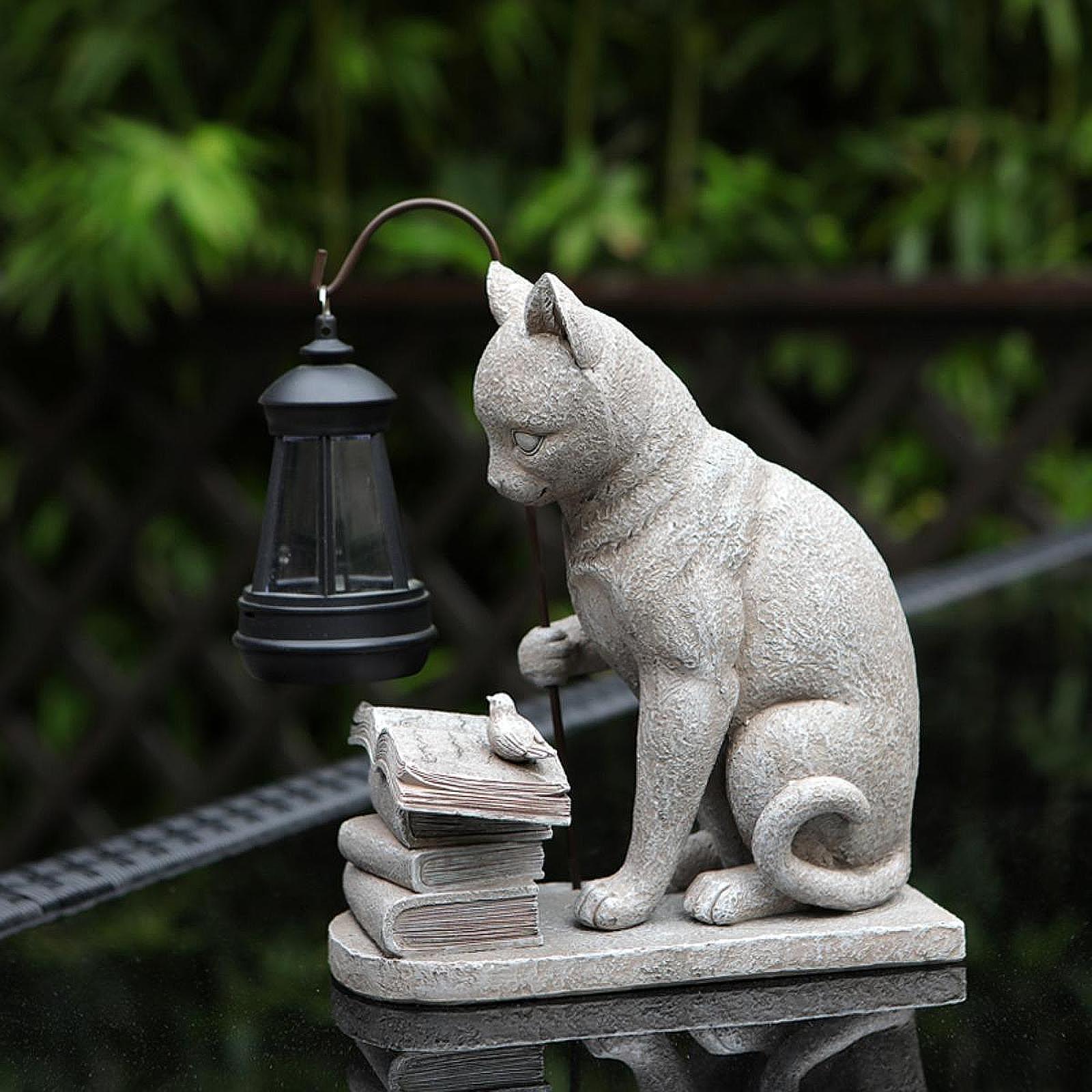 Patung Mini Taman Surya Lampu  - Resin Art Sculptures ulasan dan harga