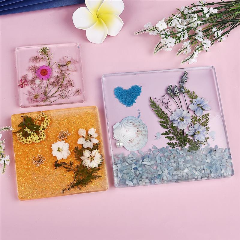 Cetakan Silikon Dasar Tatakan  - Coaster Mold Square ulasan dan harga