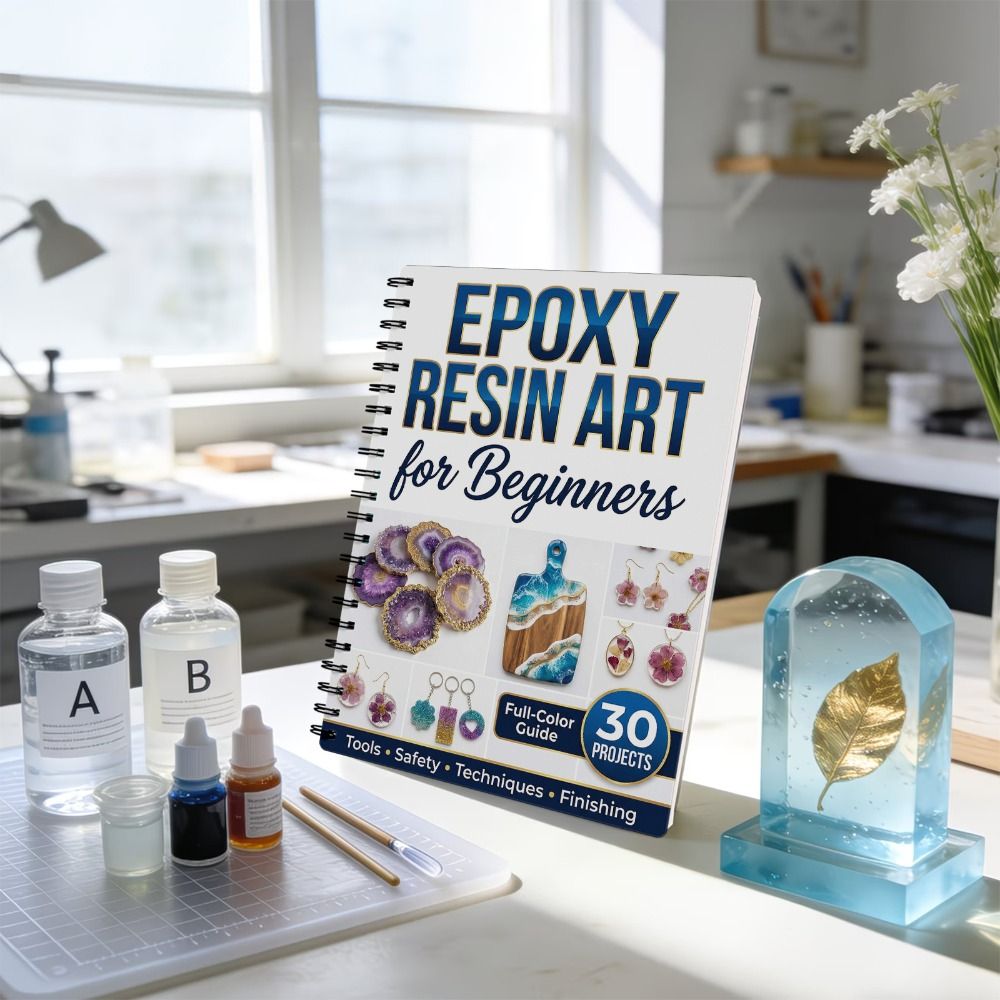 Buku Panduan Seni Resin Epoxy  - Resin Art Guide Book ulasan dan harga