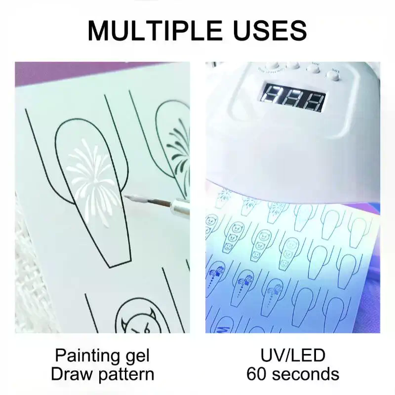Kertas Latihan Garis Seni Kuku - Resin Art Guide Book ulasan dan harga