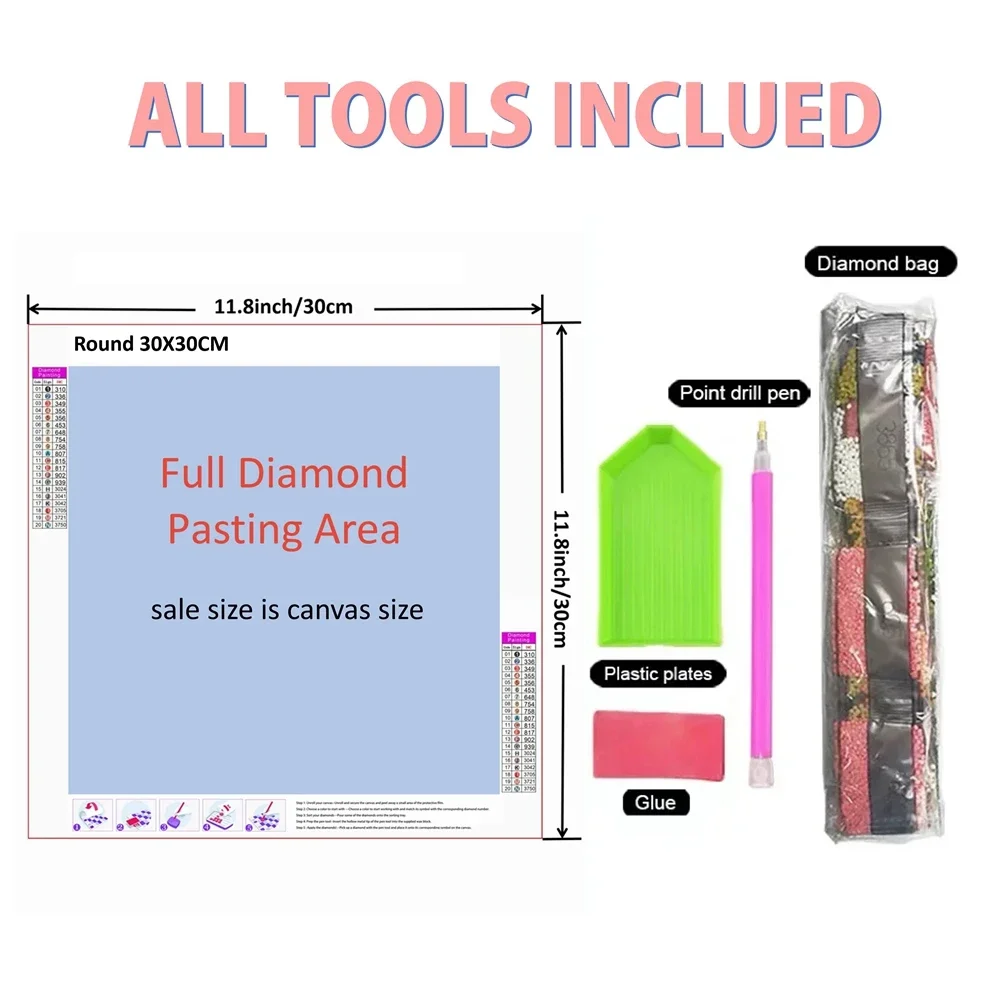 Kit Lukisan Berlian 5D Ikan Wa - Resin Art Kit ulasan dan harga
