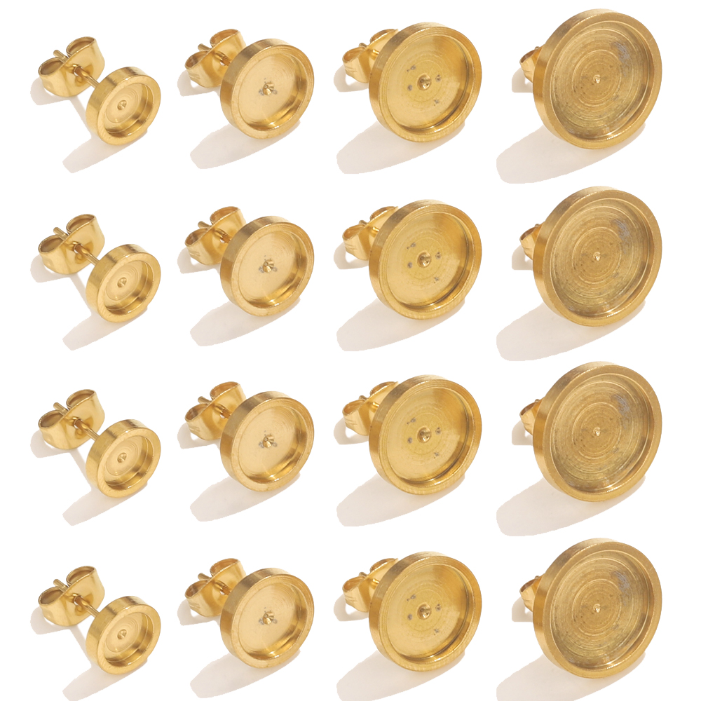 10 Buah Anting Emas Baja Tahan - Resin Art Diy Kit ulasan dan harga