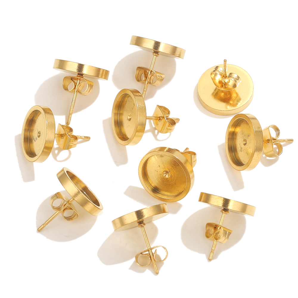 10 Buah Anting Emas Baja Tahan - Resin Art Diy Kit ulasan dan harga