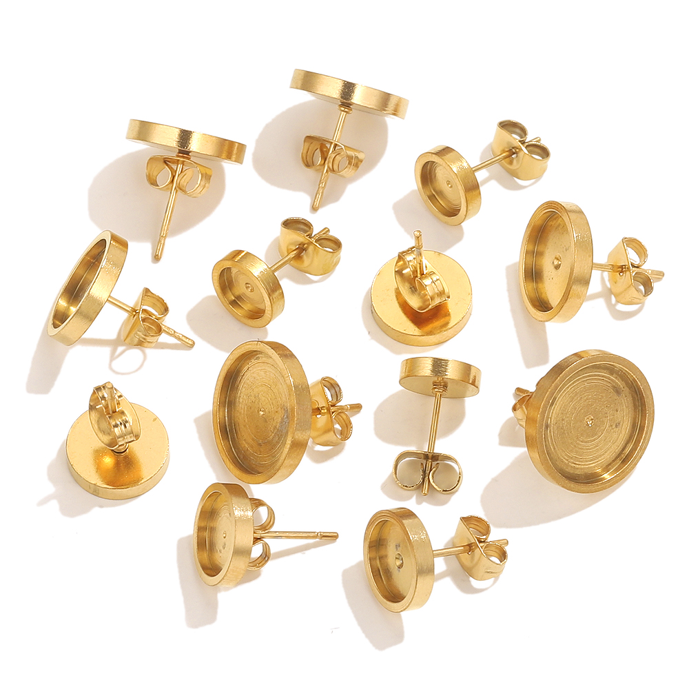 10 Buah Anting Emas Baja Tahan - Resin Art Diy Kit ulasan dan harga